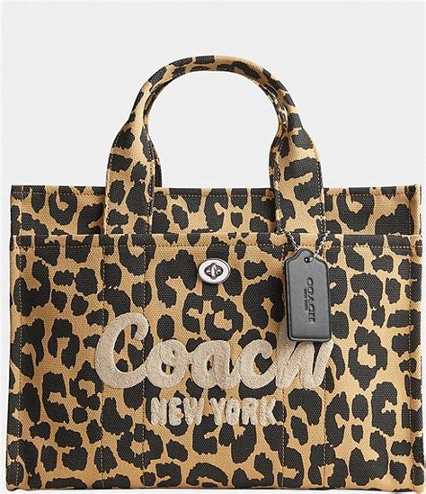 cheetah coach purse|coach leopard cargo tote bag.